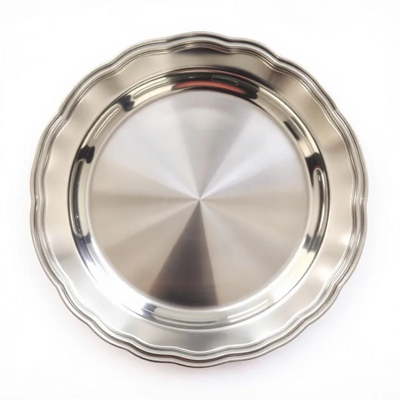 Stainless steel dinner plates and thalis supplied by FONS International