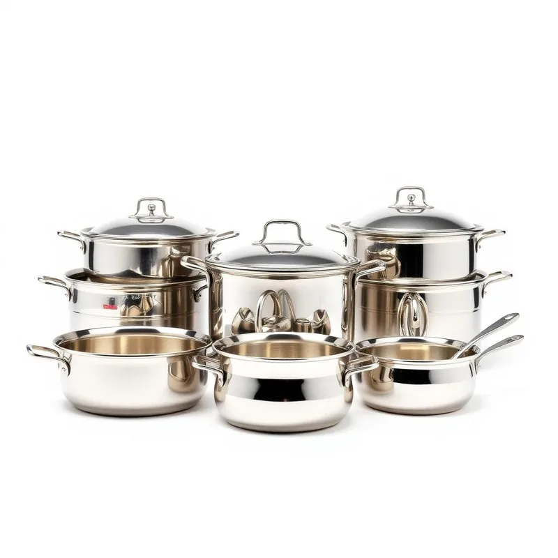 Stainless steel cooking vessels and pots supplied by FONS International